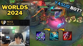 Peyz Yasuo bot WORLDS 2024 META? | KR Challenger Pro View