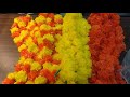 artificial marigold flowers unboxing diwali decoration