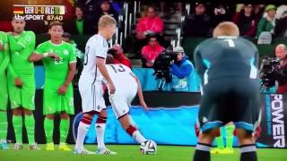 FAIL. Thomas Muller free kick Germany vs Algeria