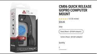 Great New Quick Release Computer /GOPRO  Mount from KOM Cycling