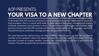 ACP Presents: Your Visa to a New Chapter