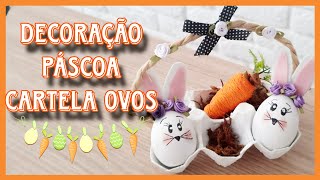 DECORAÇÃO DE PÁSCOA/FAÇA VOCÊ MESMO/CARTELA DE OVOS.