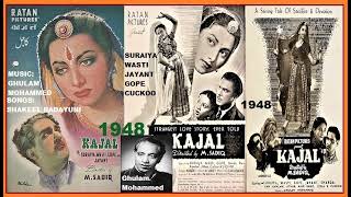 1948-Kajal-07b-Other version-Rafi+Suraiya-Taron Bhari Raat Hai-GhulamMohd-Shakeel