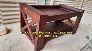 Teakwood Center table | Teapoi New design | Teakwood furniture chennai