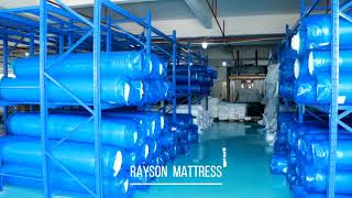 Rayson Mattress Raw Materials Display丨Roll Up Mattress, Pocket Spring Mattress Manufacturer