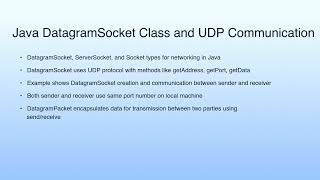 Medium Summary | Lecture 48: Networking with Java