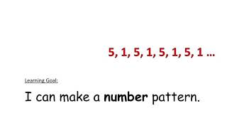 Lesson 7 (Unit 2): Number Patterns