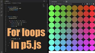 How to generate multiple objects with a for loop in p5.js | tutorial #6