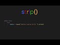 Learn about the strip method in Python - From course I built 2 years ago #pythonprogramming