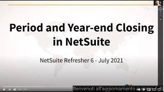 NetSuite Refresher 6 Period and Year end Closing 中文