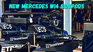 New Mercedes W14 Sidepods