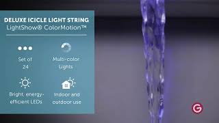 DELUXE ICICLE LIGHT STRING LightShow® ColorMotion™