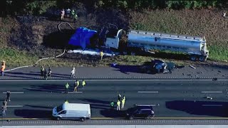 7 killed in fiery multi-vehicle crash on I-85 in Jackson County