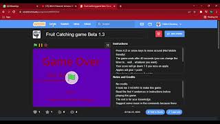 Ep 1 Fruit Catching game | Games I've made without tutorial