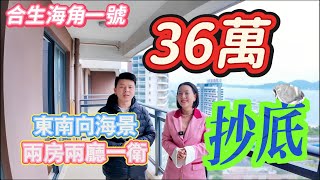 房價抄底 36萬一線海景兩房|惠州合生海角一號 東南向海景 兩房兩廳一衛|前排無敵海景|最新房源|平靚正抵筍爆表#惠州樓盤#惠州筍盤#十里銀灘 #房地產