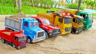 덤프트럭 포크레인 중장비 자동차 장난감 놀이 Dump Truck with Excavator Car Toy Play