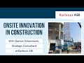 Onsite Innovation in Construction