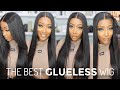 🔥The BEST straight GLUELESS Wig! *Must See * EFFORTLESS Install | Ft. CurlyMe