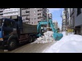 ~市街地 各所の 排雪作業 風景！~