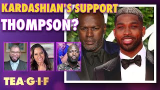 Corey Gamble Shows Support for Tristan Thompson!? | Tea-G-I-F