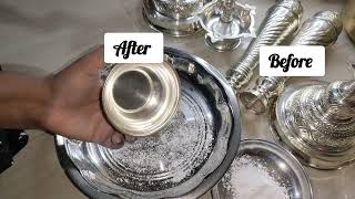 How to clean German Silver at home/ how to Polish German silver at home/ German silver cleaning