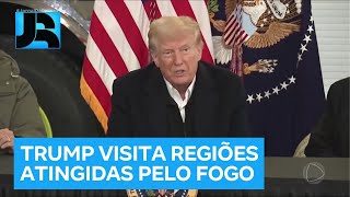 Trump viaja a Los Angeles para visitar áreas atingidas por incêndios florestais