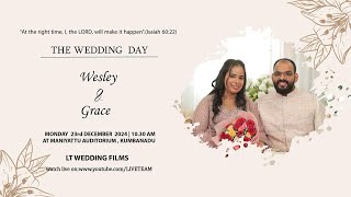 Wesley Mathew Abraham + Arpita Grace John wedding  Live Webcast | 23-12-2024 | LT WEDDING FILMS