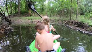 Carolyn paddling home