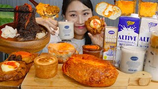 MUKBANG) 황치즈 디저트🧀🧡 빵해장은 냉면! 빵 먹방 Cheese dessert \u0026 bread Real sound asmr eating