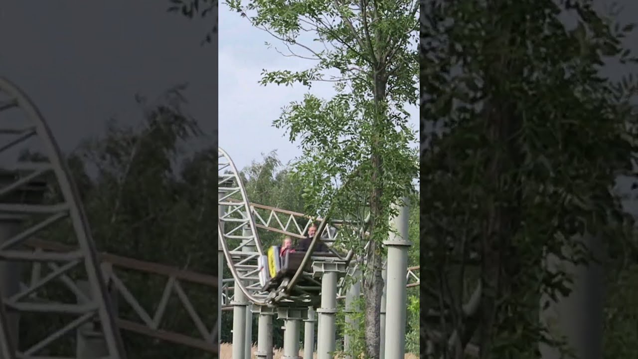 Airtime On A Wild Mouse | Drachenritt At Belantis - YouTube