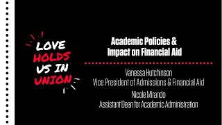 Orientation Video Library | Academic Policies & Impact on Financial Aid