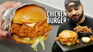 Late Night Crispy Chicken Burger | Much Better Than Takeaway!