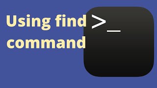 MAC OS Command Line: Using FIND command