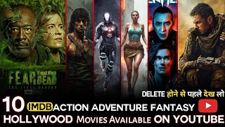 Top 10 Best Hollywood Movies On Youtube in Hindi dubbed | 2024 new hollywood movies