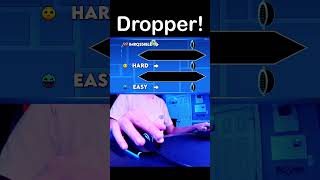 Easy vs Impossible Geometry Dash Dropper! #shorts