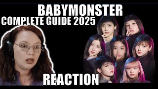 K-POP NEWBIE REACTS TO BABYMONSTER COMPLETE GUIDE 2025