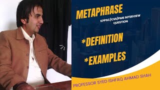 Lecno|252|Definition of Metaphrase|Metaphrase in Urdu|Hindi|Metaphrase vs Paraphrase|KPPSC|CSS|PMS