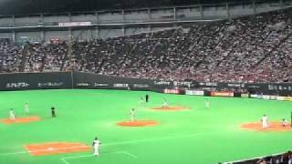 ２０１１年４月１２日札幌ドームで西武対日本ハムファイターズ