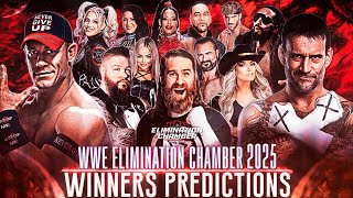 WWE Elimination Chamber 2025 Winners Predictions V2