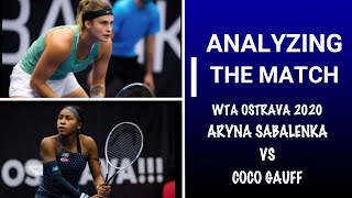 Analyzing the Match - Aryna Sabalenka vs Cori Gauff - WTA Ostrava 2020 - Highlights