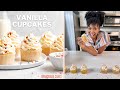 Sweet Vanilla Cupcakes | Grandbaby Cakes