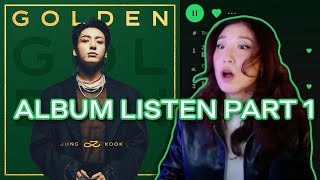 JUNGKOOK 정국 'GOLDEN' Album First Listen Part 1: Closer, Yes or No, Please Don't Change, Hate You