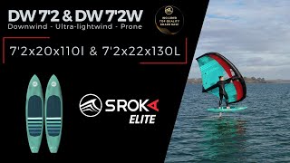 La DW de la gamme Elite by SROKA: Ultra Light Wind en wing foil, prone et Downwind Foil board