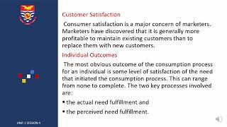 Consumer Behaviour Unit 1 Session 4
