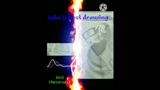 Hanuman Ji and Naruto kakashi hatake drawing#shortsfeed #shorts#song#naruto#hanuman#games#blackpink