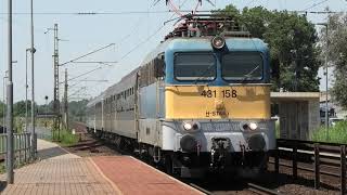 (HD) Trains in the Ferihegy area, Hungary - 1/7/19