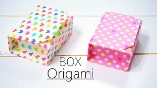 색종이로 선물상자 접기 / 종이접기 상자 / 종이로 만들기 쉬운 선물상자 / DIY Paper Gift Box / Origami Box tutorial
