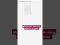 Multiplication Table using while loop in python @ctutorialbynaziasohail