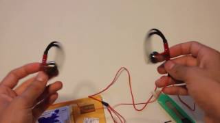 fake power beats running earphones unboxing