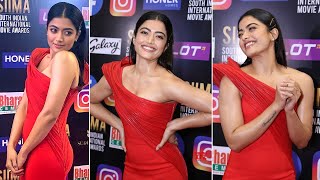 Rashmika Mandanna's lighter moments on the red carpet of South Movie Awards